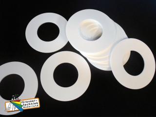 Kunststof of aluminium afdekringen op maat gemaakt, bv voor een plafond of het afdekken van gaten.